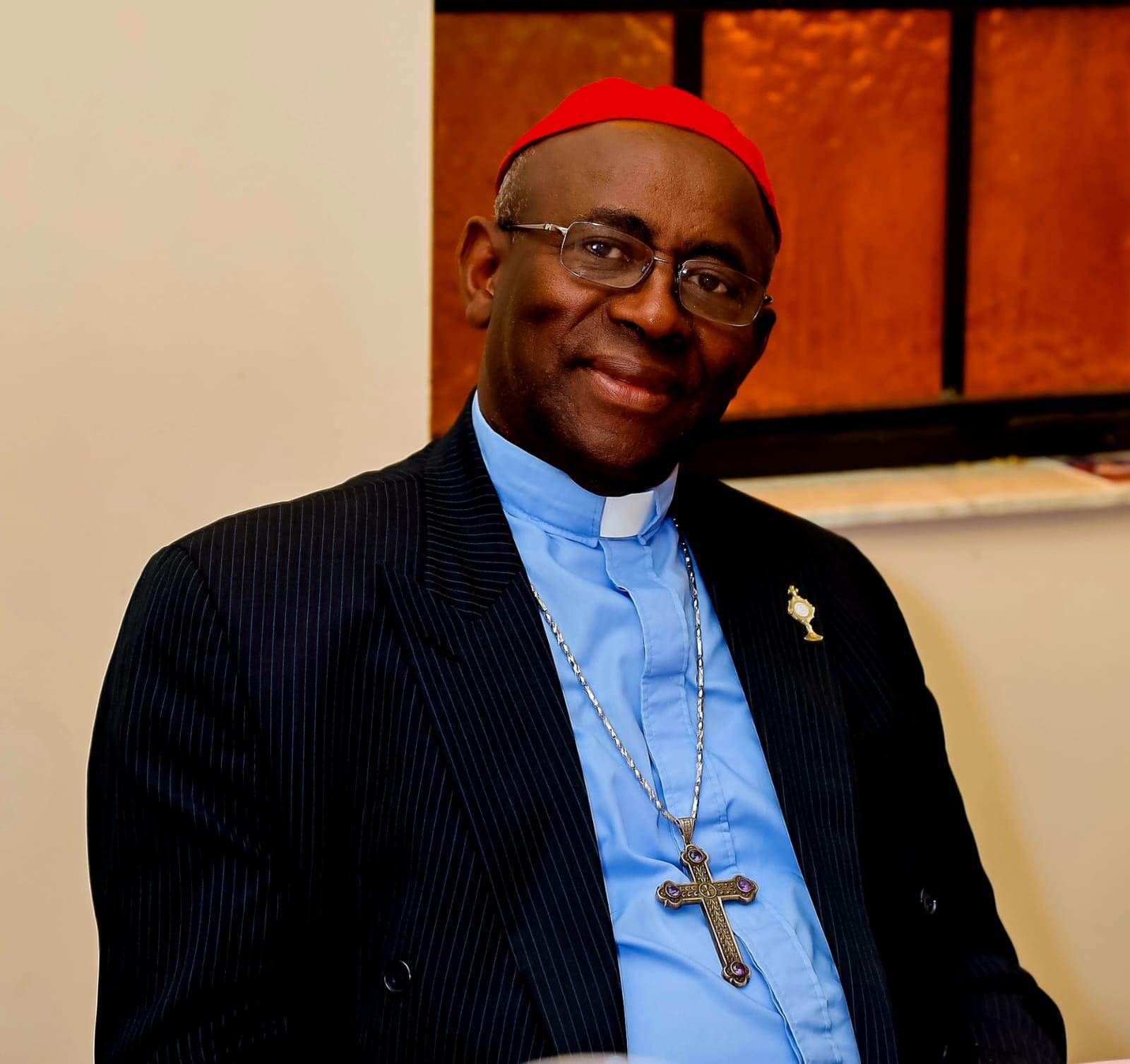 A member of the clergy at church